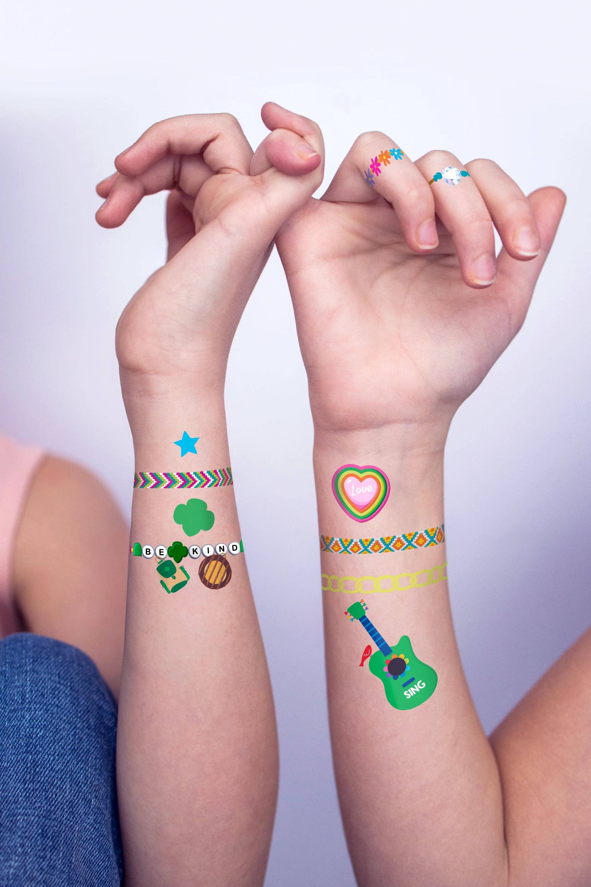 OOLY x Girl Scouts: Do-It-Yourself Tattoo Jewelry (3 Sheet Set)