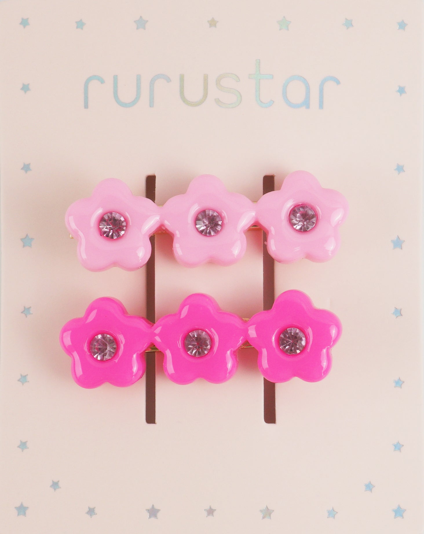 Floral Hair Clips styled - Rurustar