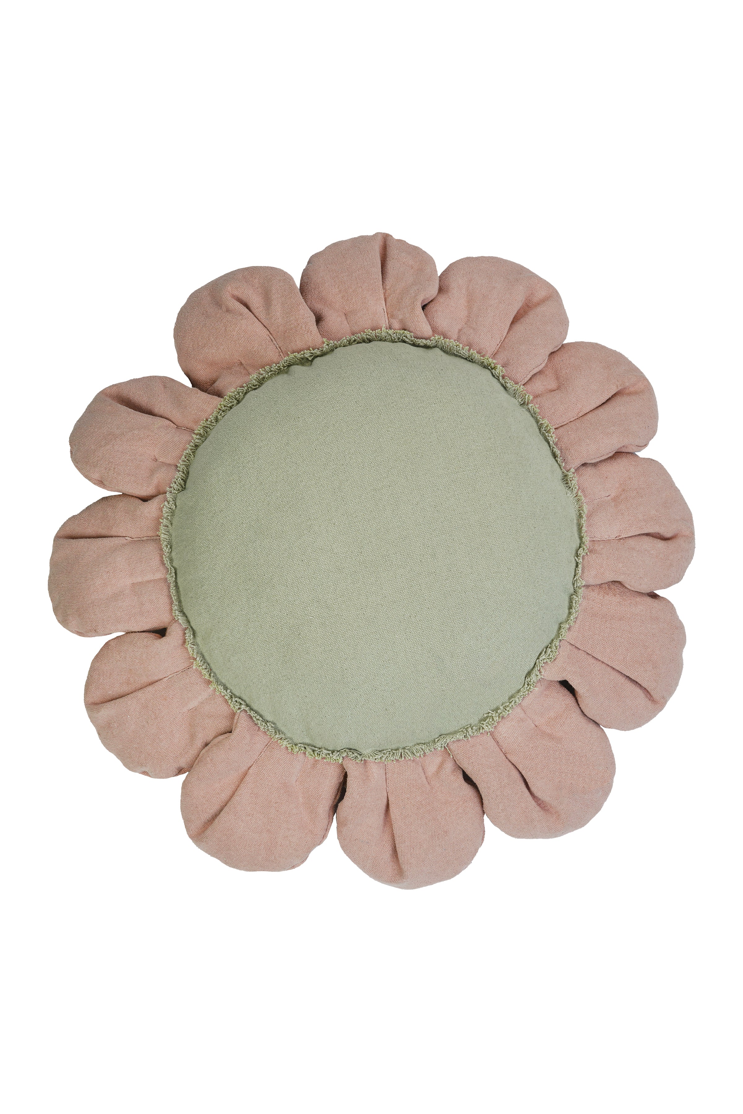 Floor Cushion Pink Daisy child playing - Lorena Canals