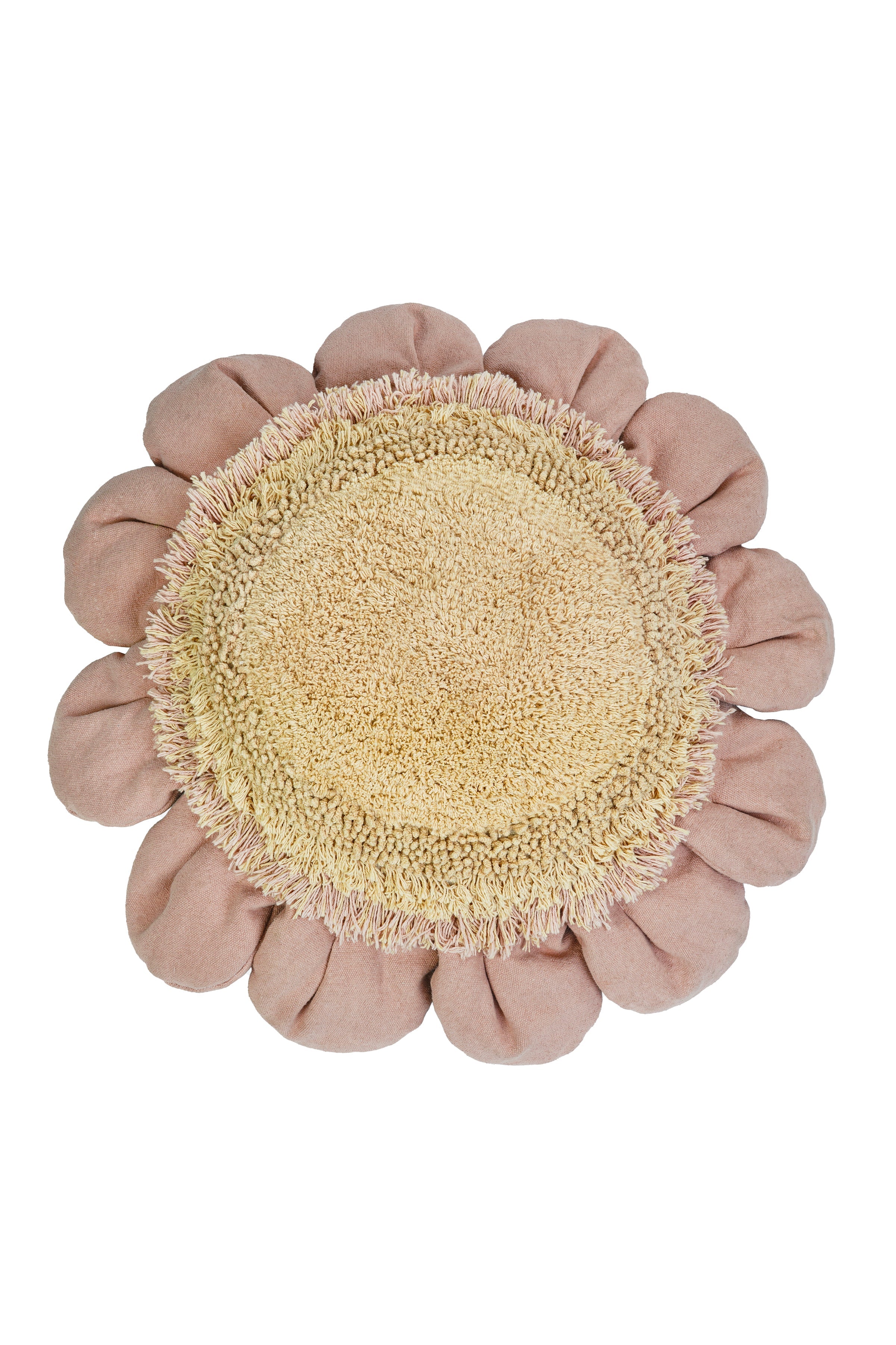 Floor Cushion Pink Daisy with bee - Lorena Canals