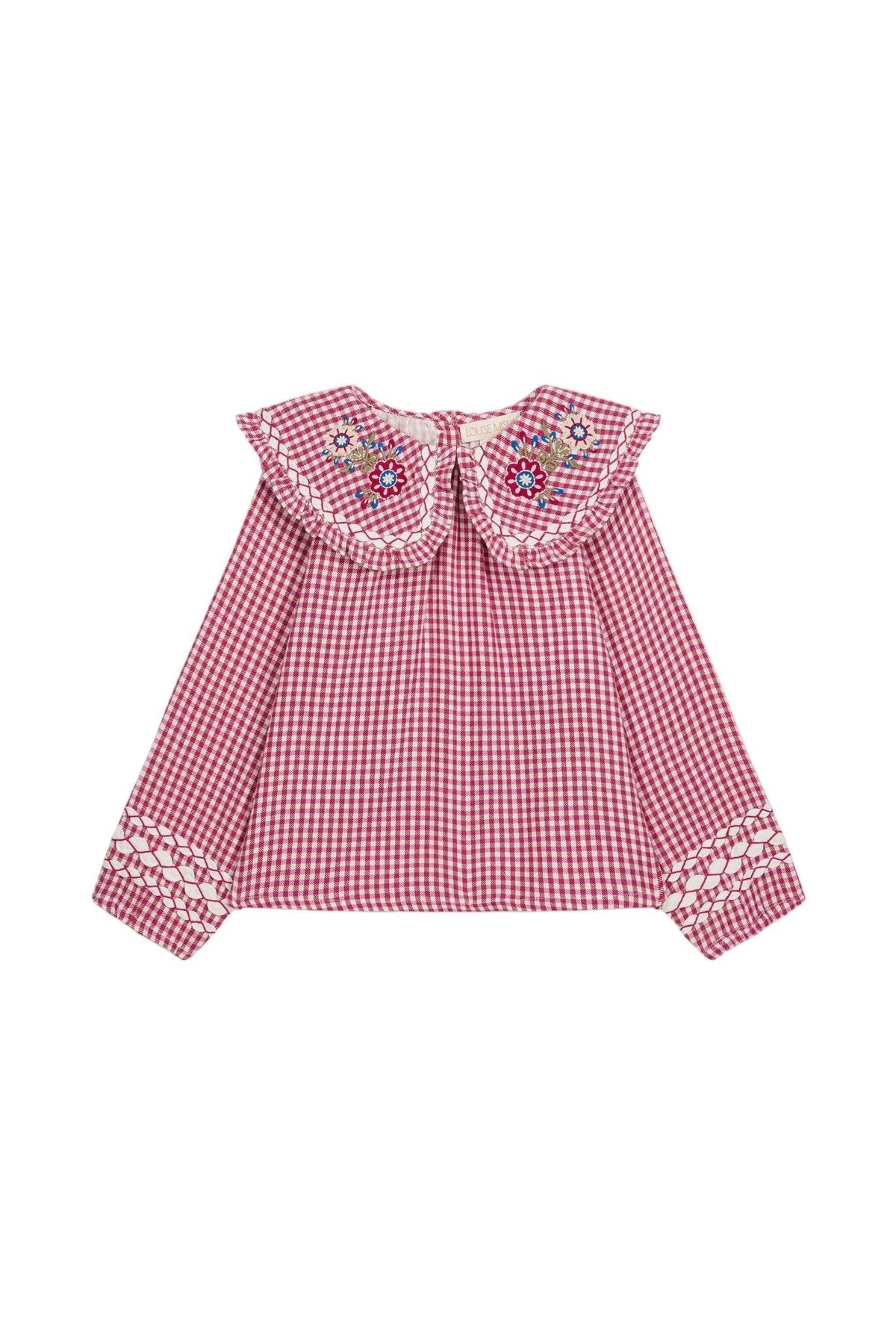 Blouse Clea Raspberry Checks – Louise Misha