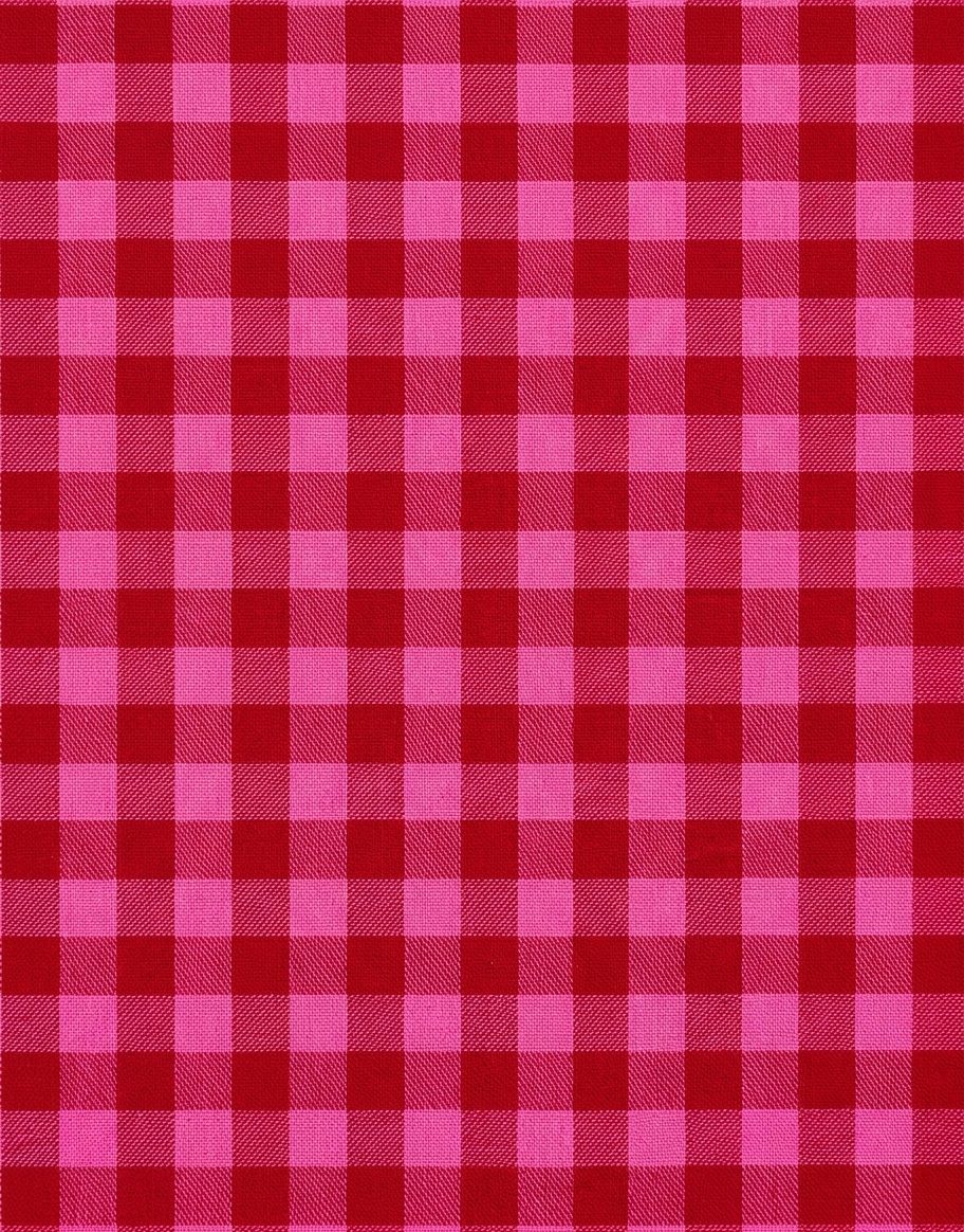 Colette Ruffle-Collar Romper & Headband in Cherry Gingham Flannel – Minikane