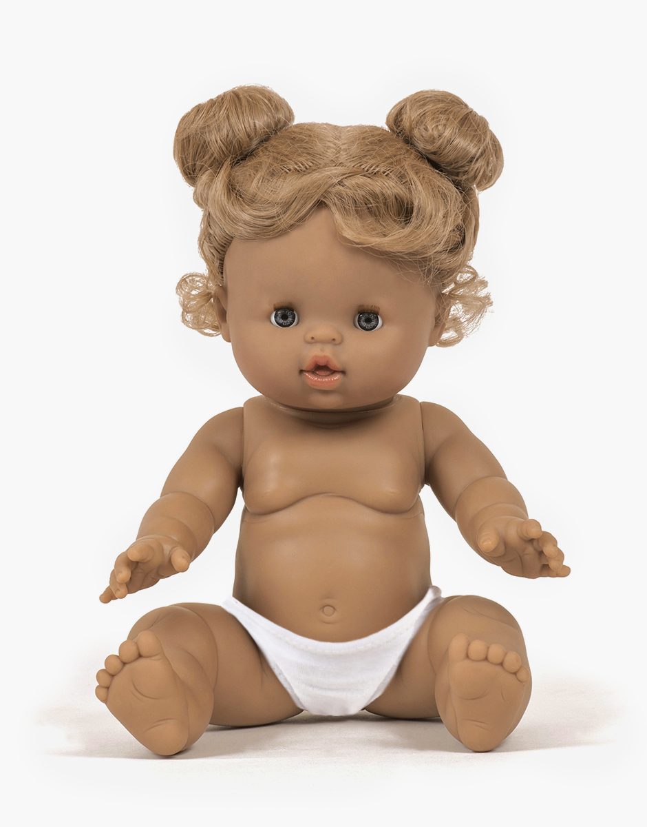 Louise 34cm Gordis doll with blonde buns by Minikane