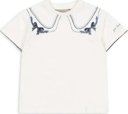 Kids' Konges Sløjd Era Tee Off White/Bow Collar