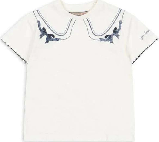 Kids' Konges Sløjd Era Tee Off White/Bow Collar