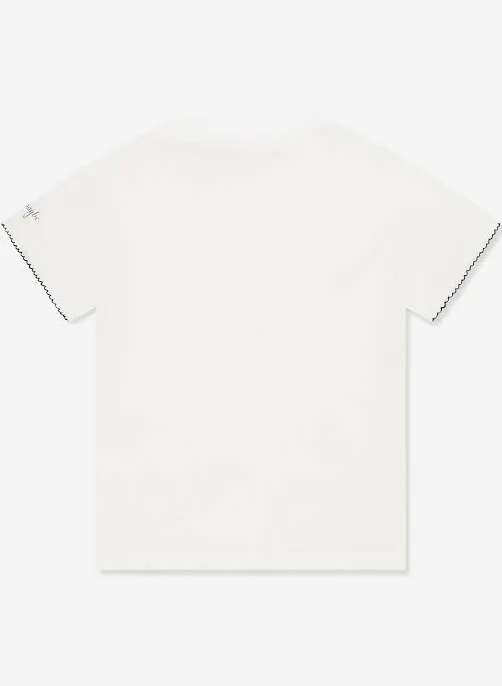 Kids' Konges Sløjd Era Tee Off White/Bow Collar
