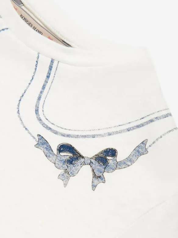 Kids' Konges Sløjd Era Tee Off White/Bow Collar