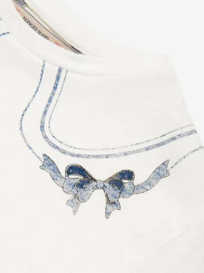 Kids' Konges Sløjd Era Tee Off White/Bow Collar