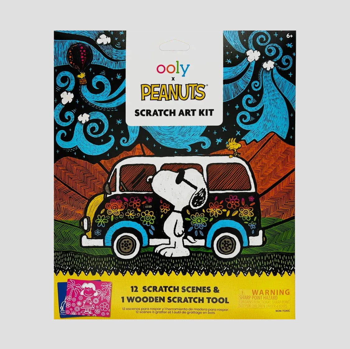 OOLY X Peanuts Scratch Art Kit
