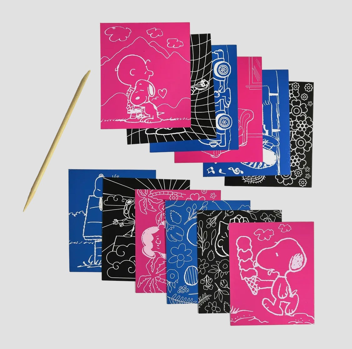 OOLY X Peanuts Scratch Art Kit