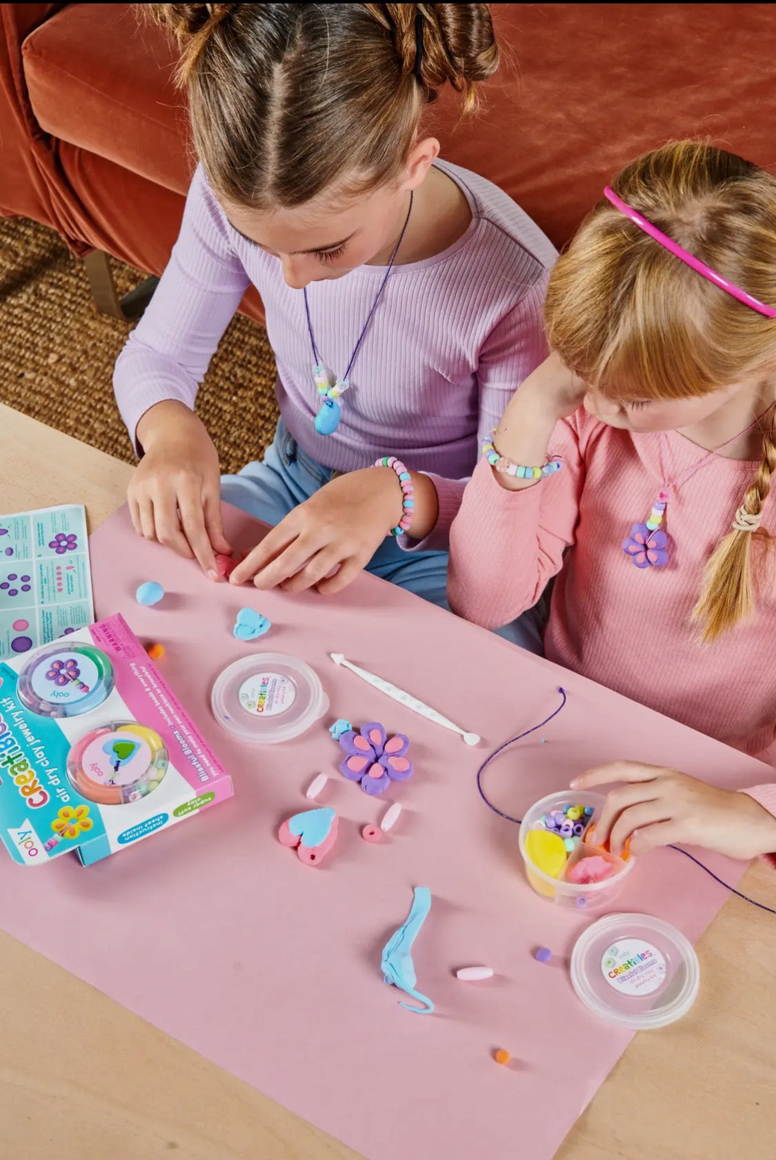 Creatibles Air Dry Clay Jewelry Kit - Blissful Bloom