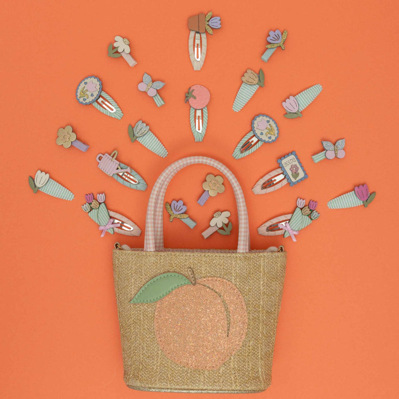 Kids' Bouquet 2-Pack Hair Clips worn in hair