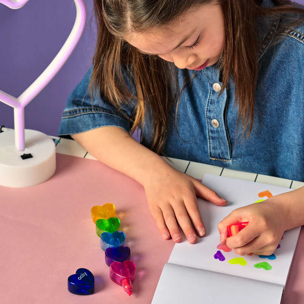 Heart Stacks Stacking Highlighters - 6 Color