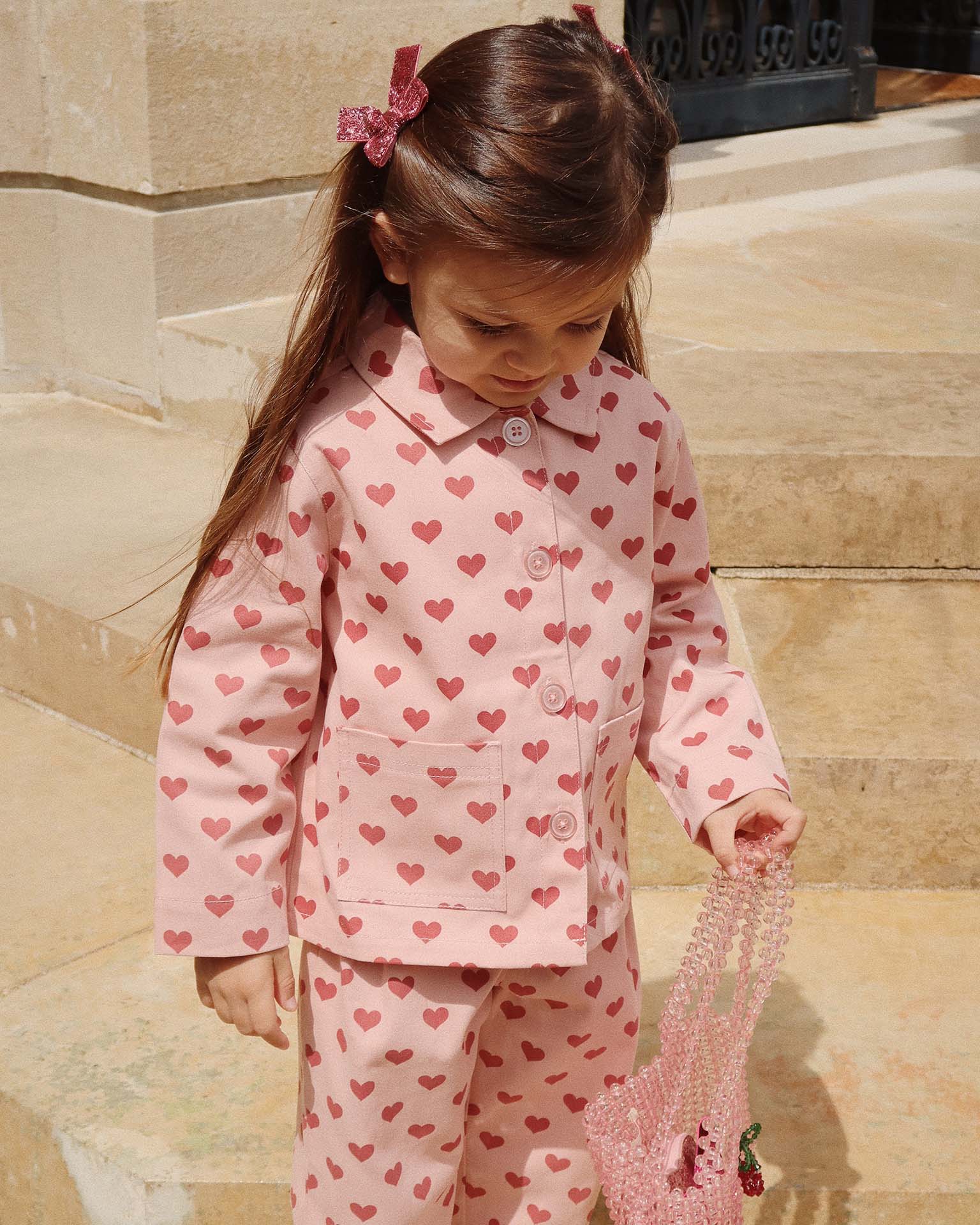 Konges Sløjd Perla Bag – Kids Shoulder Bag with Pearl Detail – Konges Sløjd