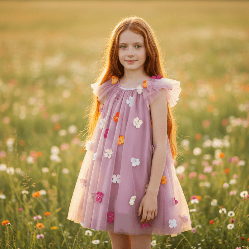 DOLLY by Le Petit Tom Potpourri Fairy Tutu Dress - Mauve for Girls – Dolly by Le Petit Tom (image 5)