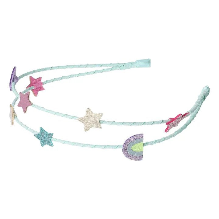 Mimi & Lula 
Serre-Tête Arc en Ciel et Etoile | Turquoise