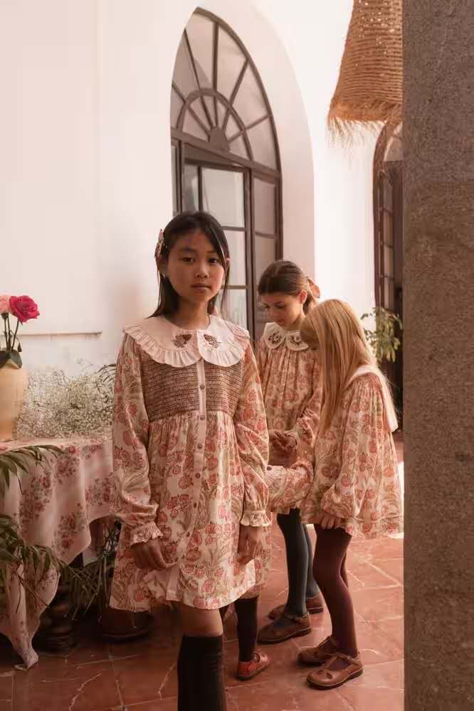 Augustine Dress, Promenade Enchantée Print – Bachaa