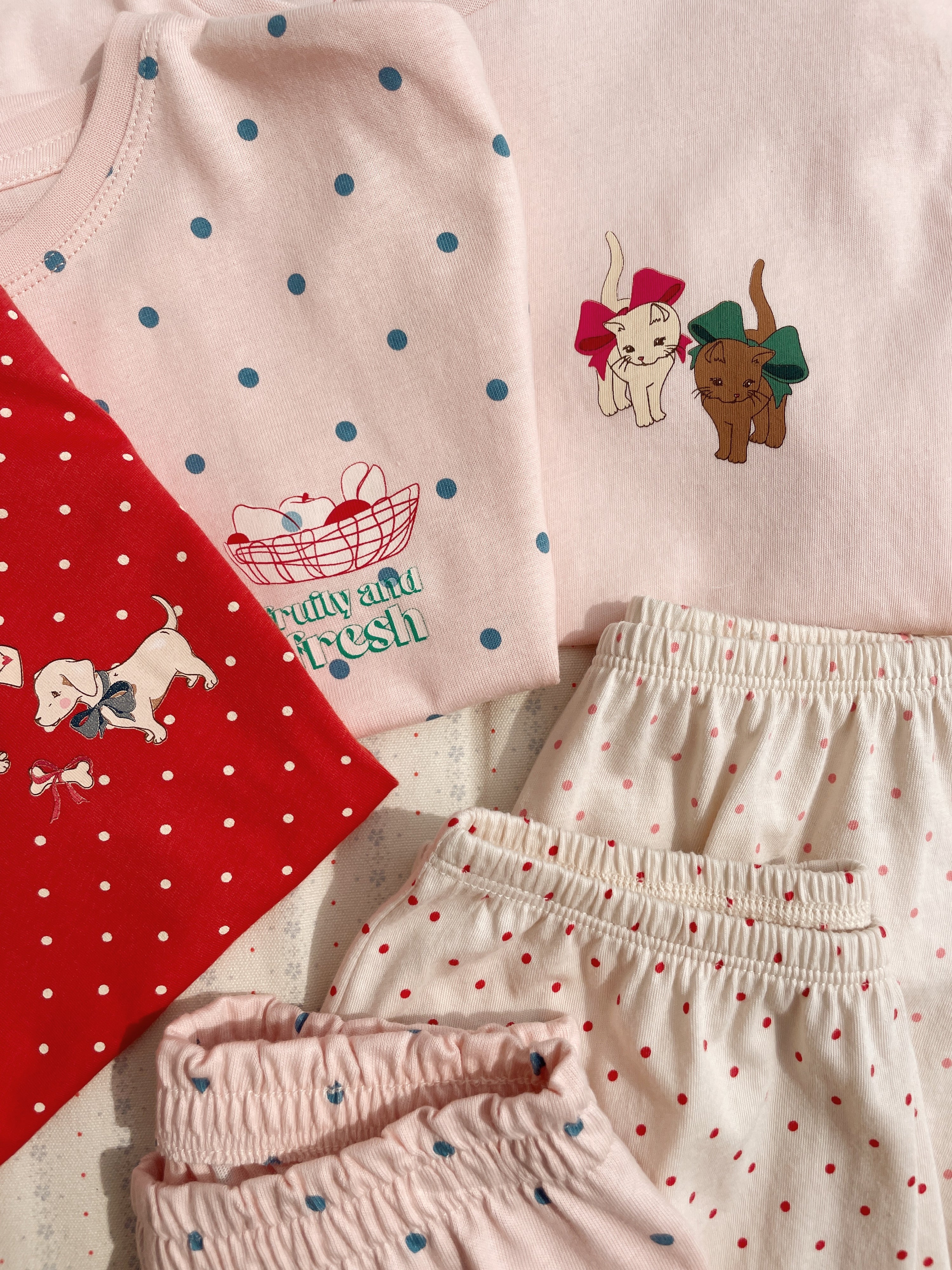Famo Box Fit Set in Fraise Dot – Konges Sløjd