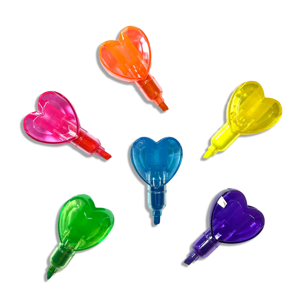 Heart Stacks Stacking Highlighters - 6 Color