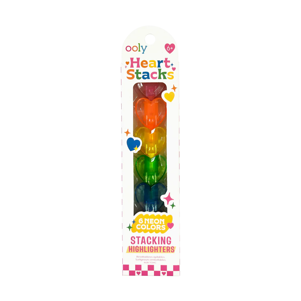 Heart Stacks Stacking Highlighters - 6 Color