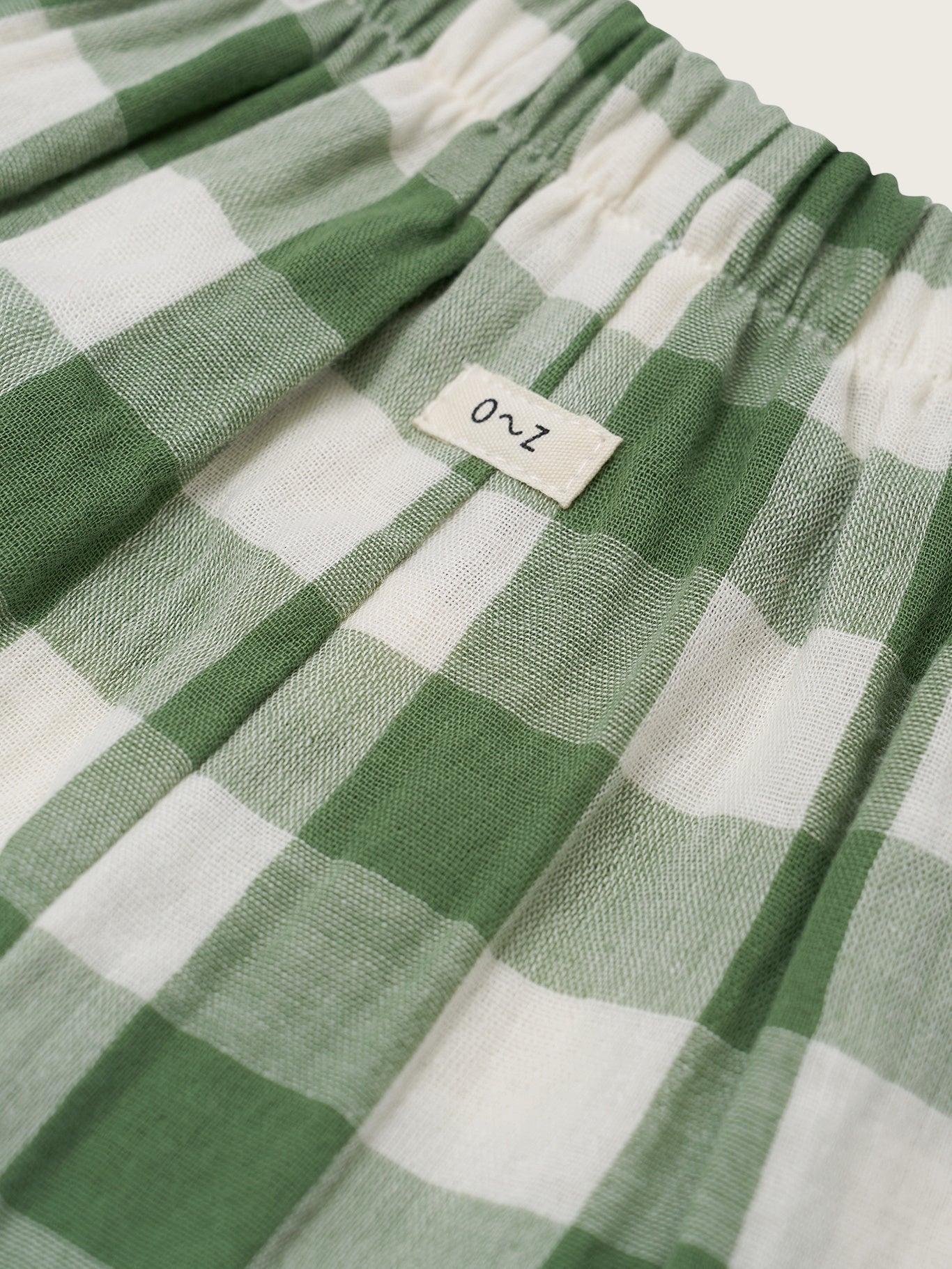 Organic Zoo Dill Gingham Frill Culottes for Kids