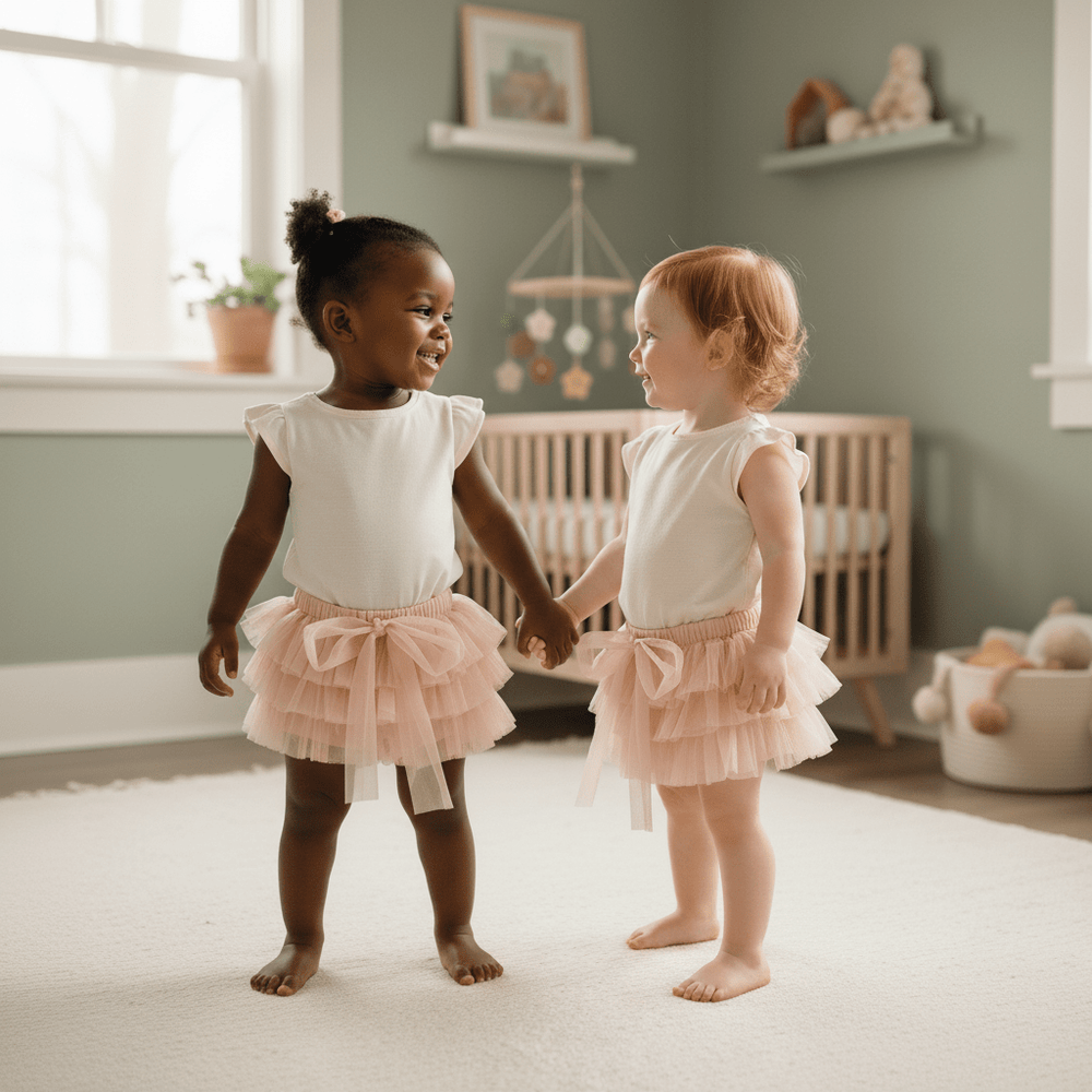 DOLLY by Le Petit Tom Frilly Pants Tutu Baby Bloomer - Ballet Pink for Girls – Dolly by Le Petit Tom (image 4)