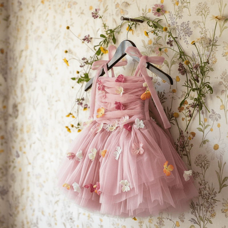 DOLLY by Le Petit Tom Potpourri Tulle Ballerina Dress - Mauve for Girls – Dolly by Le Petit Tom (image 5)
