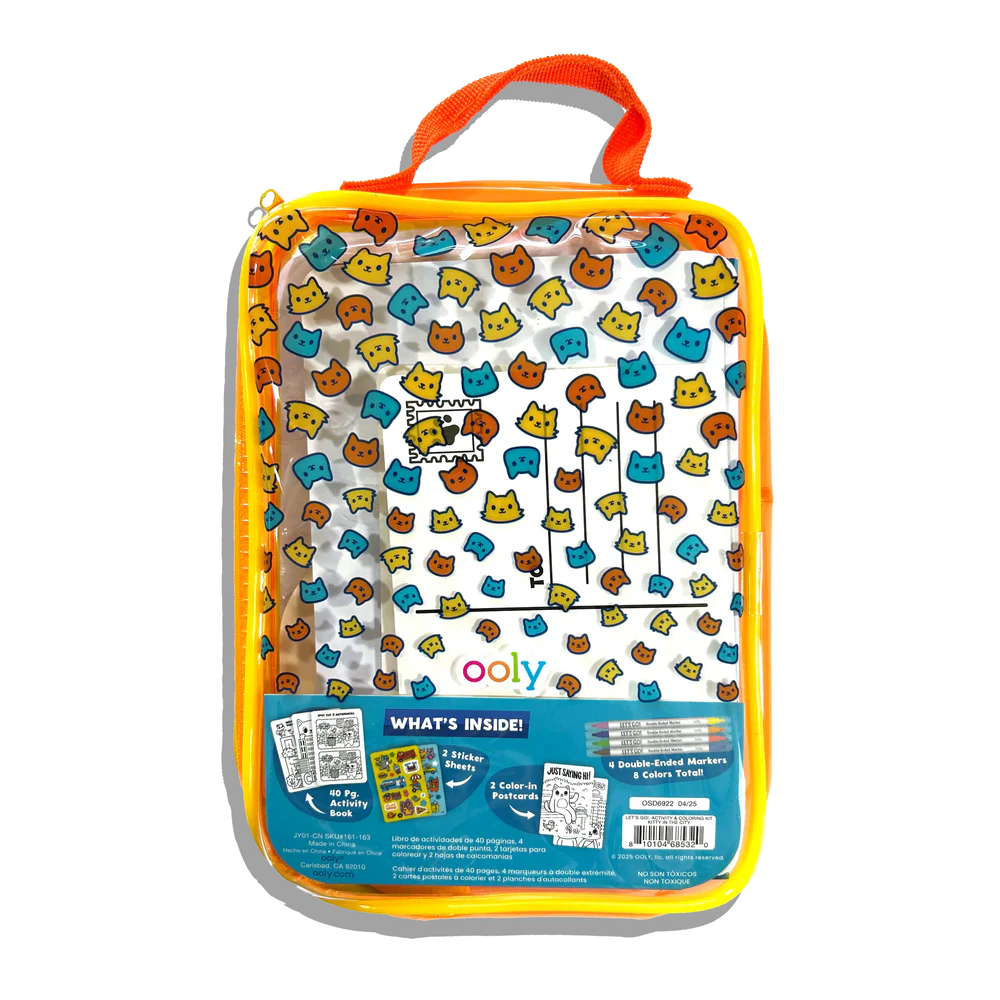 Let's Go! Activity & Coloring Kit - Kitty in the City