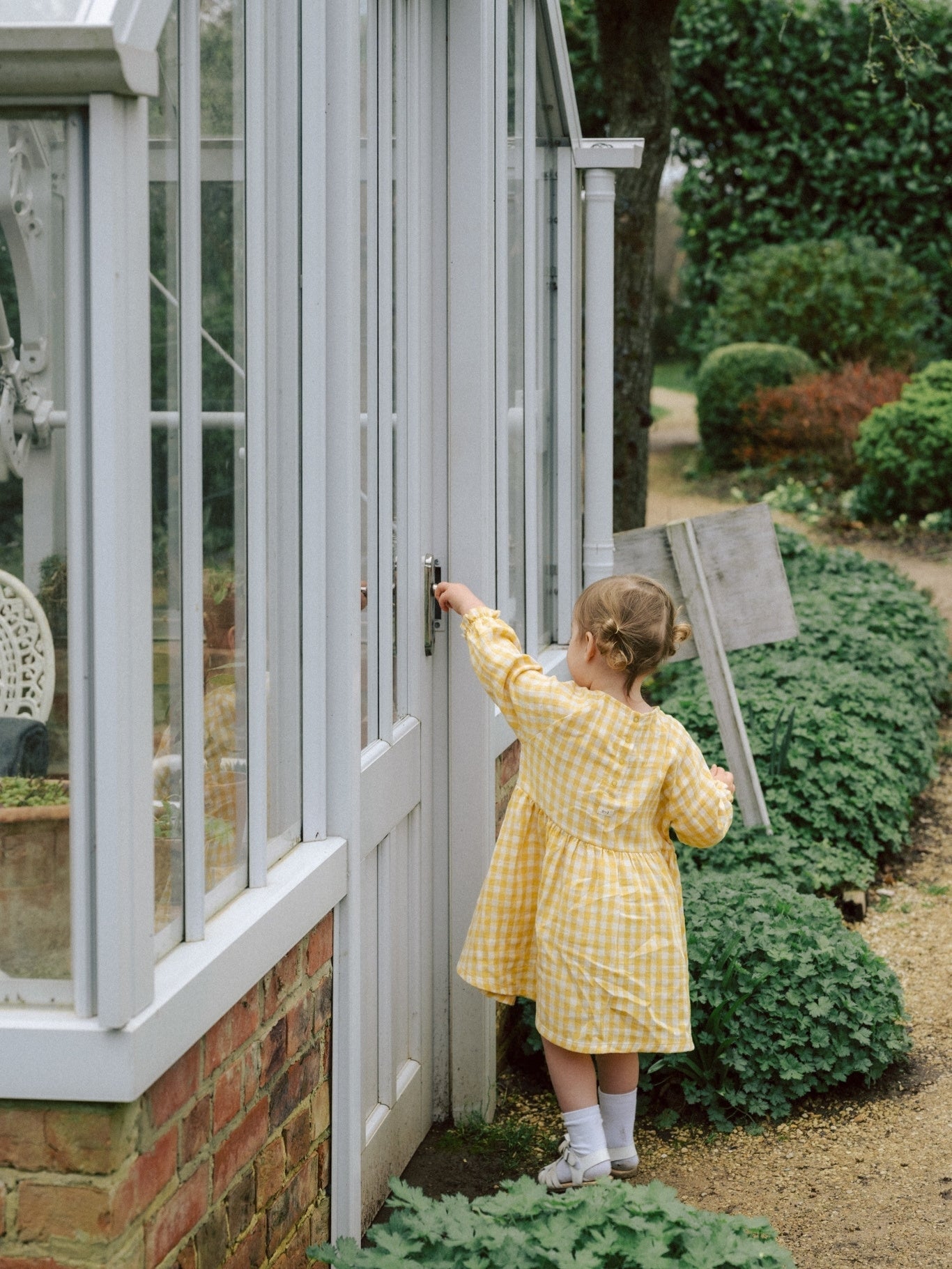 Organic Zoo Honeycomb Gingham Field Dress for Girls