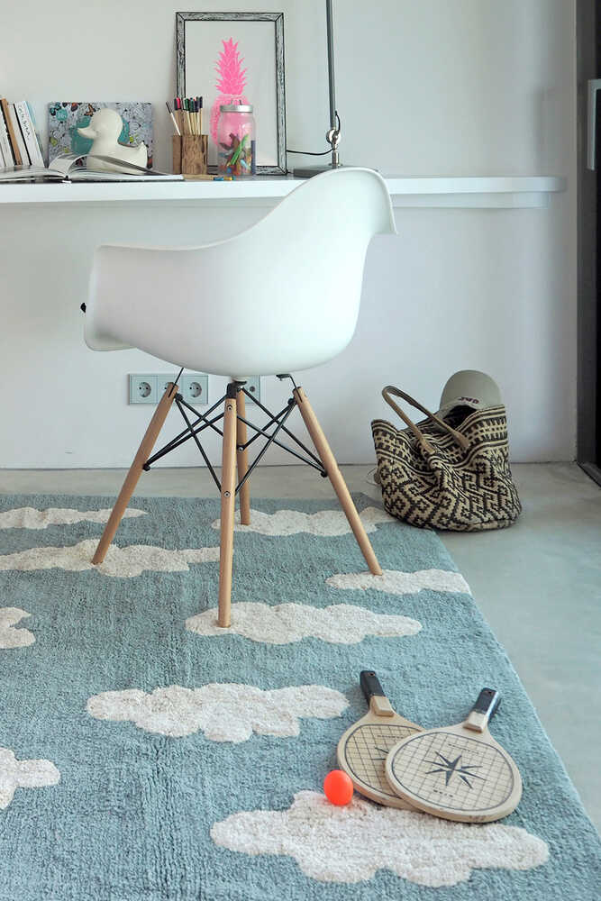 Washable Area Rug Clouds Blue – Lorena Canals