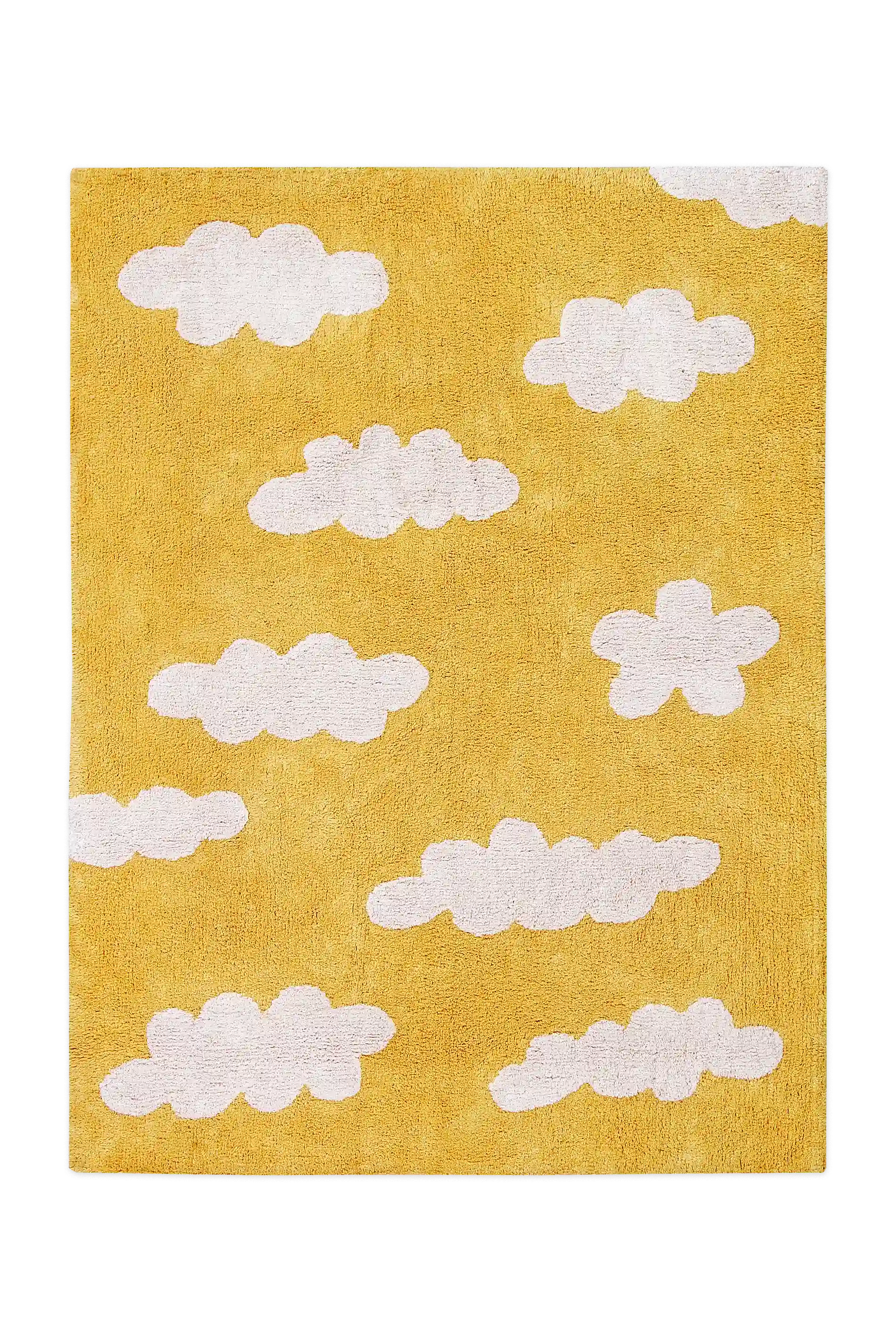 Washable Area Rug Clouds Mustard – Lorena Canals