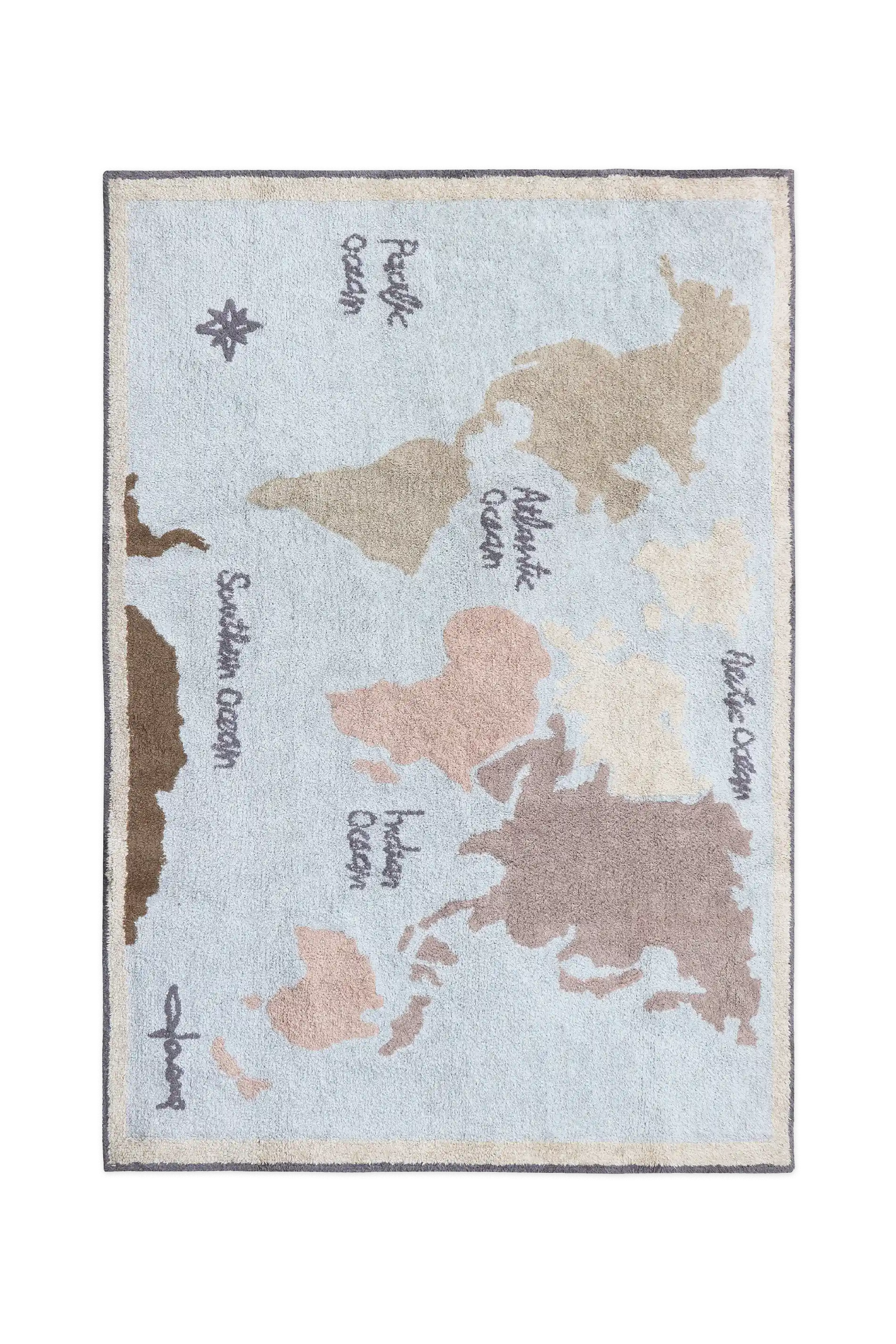 Washable Area Rug Vintage Map – Lorena Canals