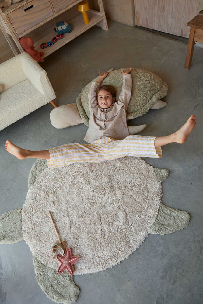 Washable Cotton Rug Sea Turtle – Lorena Canals