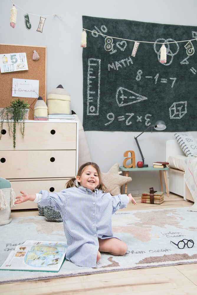 Washable Area Rug Vintage Map – Lorena Canals