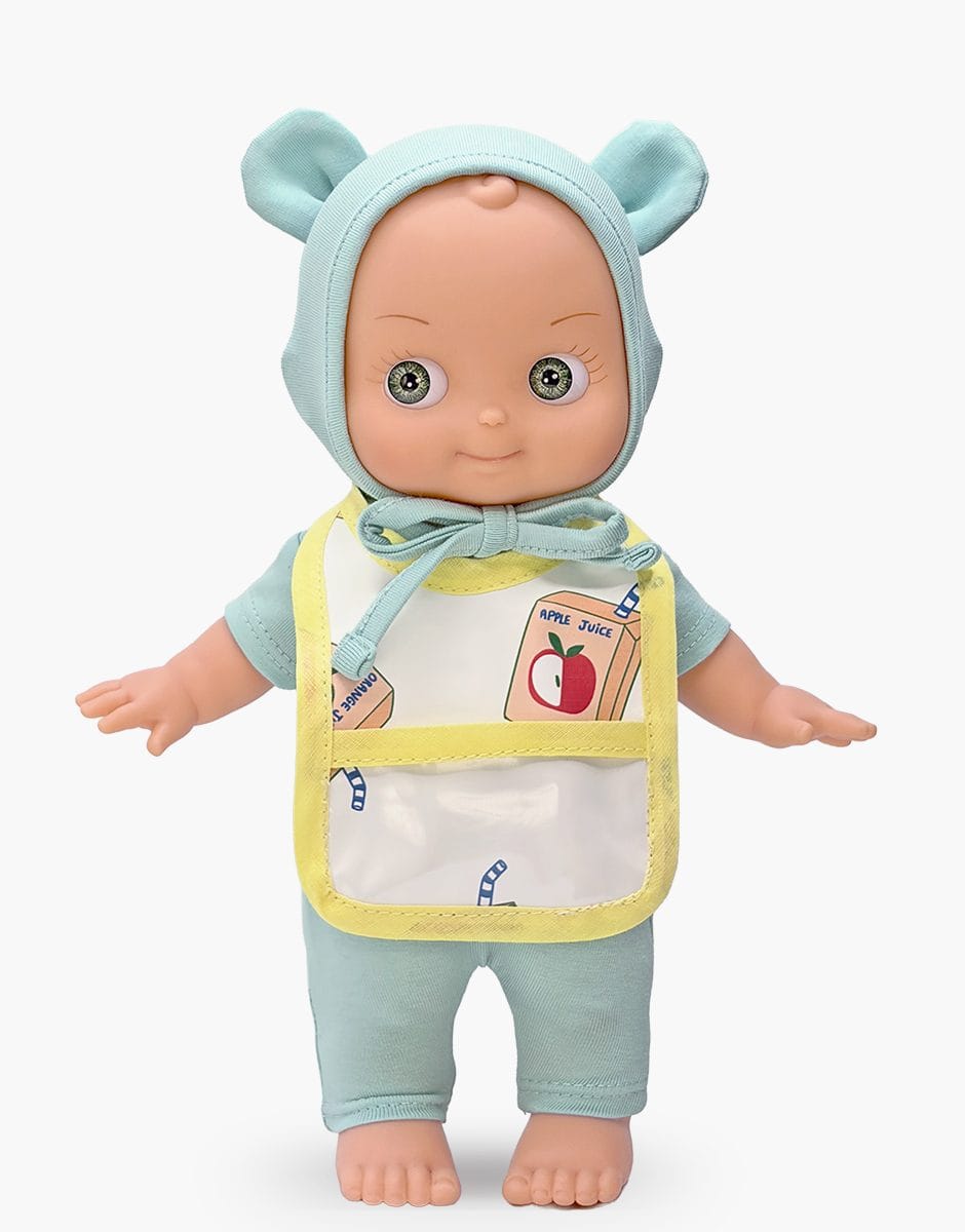 Zébulon Mini Pancha doll mint mouse set by Minikane – alternate view